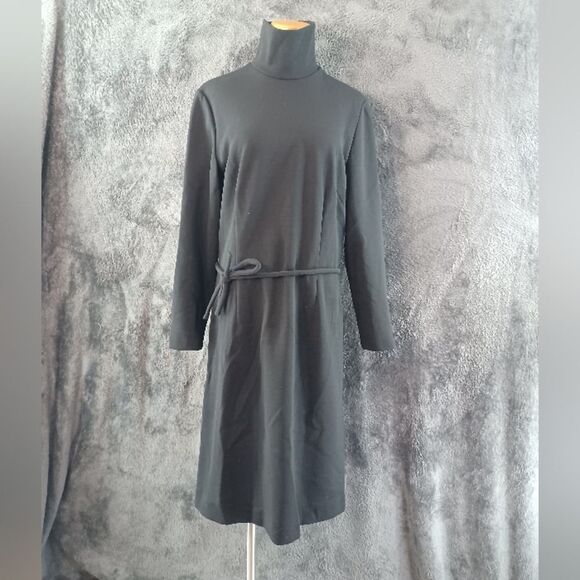 Pendleknit By Pendleton  Black Turtle Neck Dress VINTAGE - Picture 2 of 14
